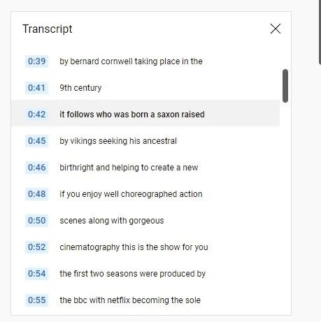 Transcript Of A YouTube Video